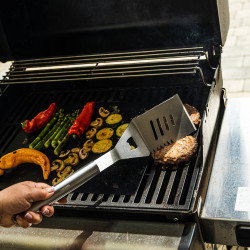 Σετ από 3 σκεύη BBQ Kinghoff KH 1919, Ανοξείδωτο ατσάλι, Εργονομικές λαβές, Inox