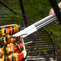 Kinghoff KH 1919 3-Piece Barbecue Set: Spatula, Fork, Tongs, Stainless Steel