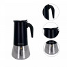 Κουβανέζικη καφετιέρα Klausberg KB 7847, 12 φλιτζάνια, 600 ml, Ανοξείδωτο, Επαγωγική, Μαύρο/Inox