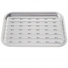 Kinghoff KH-1916 Grilltálca, 34,2x24,5 cm, rozsdamentes acél, perforált, Inox