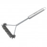 Kinghoff KH 1915 BBQ Cleaning Brush, 41.5 cm, Ergonomic Handle, Steel Bristles, Stainless Steel