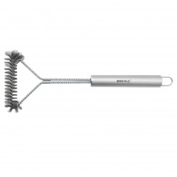 Perie de curatat gratar Kinghoff KH 1915, 41,5 cm, Maner ergonomic, Peri din otel, Inox