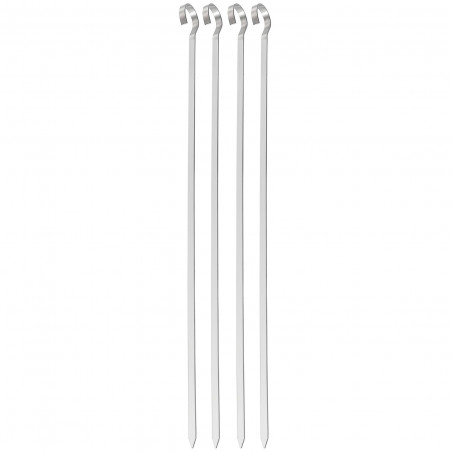 Set 4 frigarui din otel Kinghoff KH 1914, 36 cm, Varf ascutit, Maner curbat, Inox