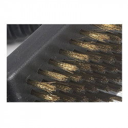 Kinghoff KH 1913 3-in-1 BBQ Cleaning Brush, 12 x 10 x 7 cm, Ergonomic Handle, Universal Compatibility, Black