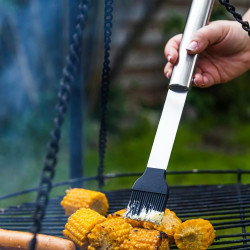 Комплект 11 бр прибори за барбекю Klausberg KB 7901, Куфар за пренасяне, Ергономични дръжки, Неръждаема стомана, Инокс