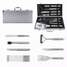 Set de 11 ustensile de grătar Klausberg KB 7901, Geantă de transport, Mânere ergonomice, Oțel inoxidabil, Inox