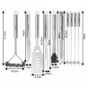 Set de 11 ustensile de grătar Klausberg KB 7901, Geantă de transport, Mânere ergonomice, Oțel inoxidabil, Inox