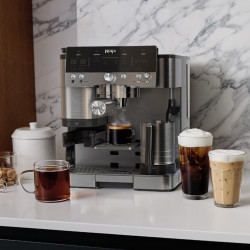 Ninja Luxe Café Premier ES601 3σε1, 1650W, 15 bar, 2 λίτρα, Barista Assist, texturirane χωρίς επαφή, 4 λειτουργίες, 3 ρυθμίσεις θερμοκρασίας, Inox/μαύρο.