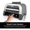 6in1 Ninja Foodi Smart DG551EU grill electric, 1760W, 6 moduri de gătit, 4L friteuză, 4L vas de gătit, Grill, 260C MAX, Inox / negru