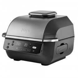 Фритюрник с горещ въздух и грил 5в1 Ninja Foodi Smart EG351EU, 1760W, 5.7 л, До 4 порции, 5 режима, Cyclonic Air, Smart Cook, Керамично покритие, Черен/инокс