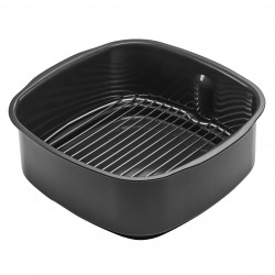 Ninja Foodi Smart EG351EU 5-in-1 Hot Air Fryer and Grill, 1760W, 5.7 L, Up to 4 Servings, 5 Modes, Cyclonic Air, Smart Cook, Ceramic Coating, Black/Stainless Steel