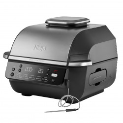 5σε1 Ninja Foodi Smart EG351EU, 1760W, 5,7 l, Μέχρι 4 μερίδες, 5 λειτουργίες, Κυκλωνικός αέρας, Smart Cook, Κεραμική επίστρωση, Μαύρο/inox