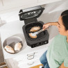 Friteuza cu aer cald si grill 5in1 Ninja Foodi Smart EG351EU, 1760W, 5.7 L, Pana la 4 portii, 5 moduri, Cyclonic Air, Smart Cook, Acoperire ceramica, Negru/Inox