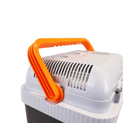 Oliver Voltz OV51448A24 Cooler, 24 liters, DC 12V/220-240V, Heating 50°C, Cooling 13-18°C, Gray/Orange