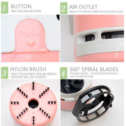 Мини прахосмукачка Attractive, 2хАА батерии, Подходяща за прах и трохи, 8х6 см, Черен