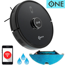 Aspirator robot MAGNUM ONE, 30 W, 2700 Pa, Curаtare uscata si umeda, Wi-Fi, Control vocal, Negru