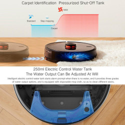 Xiaomi LYDSTO R1 Pro Robot Vacuum Cleaner, 50W, 5200 mAh Li-ion battery, 3000 Pa, Wi-Fi, Wet/Dry, Automatic dust collection, Up to 200 minutes of runtime, White