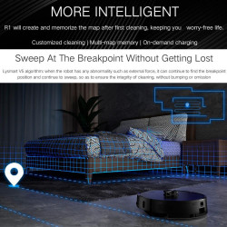 Xiaomi LYDSTO R1 Pro Robot Vacuum Cleaner, 50W, 5200 mAh Li-ion battery, 3000 Pa, Wi-Fi, Wet/Dry, Automatic dust collection, Up to 200 minutes of runtime, White