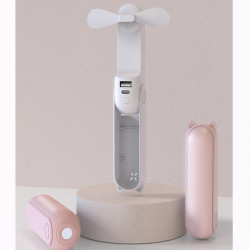 Xiaomi Thermo 3-in-1 Fan, Flashlight, and Portable Power Bank, 4 x 3.3 x 12 cm, White