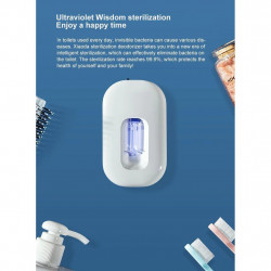 Xiaomi Xiaoda Automatic Surface Disinfection Robot, Li-Ion 3600 mAh, UV Light and Ozone, 99.9% Sterilization, LED Indicators, White