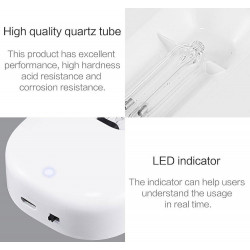 Xiaomi Xiaoda Automatic Surface Disinfection Robot, Li-Ion 3600 mAh, UV Light and Ozone, 99.9% Sterilization, LED Indicators, White