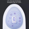 Автоматичен уред/робот за дезинфекция на повърхности Xiaomi Xiaoda, Li-Ion 3600 mAh, UV светлина и озон, 99.9% стерилизация, LED индикатори, Бял