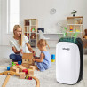 Attractive TRITON 10 Dehumidifier, 175W, 1.8 L, 10 L/24 h, R290, Timer, Automatic Defrost, Humidity Sensor, White/Black