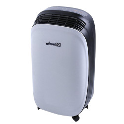 Attractive TRITON 10 Dehumidifier, 175W, 1.8 L, 10 L/24 h, R290, Timer, Automatic Defrost, Humidity Sensor, White/Black