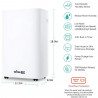 Attractive TRITON 20 Dehumidifier, 340W, 2.5 L, Up to 24 L in 24 hours, R290, Timer, Automatic Defrost, Humidity Sensor, White