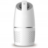 OBERON 05A Car Air Purifier, 8 m³/h, 360° Purification, Ultra-Quiet, HEPA + Ionizer, LED, White