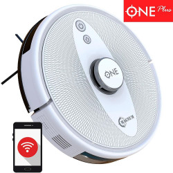 MAGNUM ONE Plus Robot Vacuum Cleaner, Li-ion 3200 mAh, 50W, 3000 Pa, 0.6 L, Wi-Fi, Voice Control, Scheduling, HEPA, Room Recognition, White