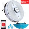 MAGNUM ONE Plus Robot Vacuum Cleaner, Li-ion 3200 mAh, 50W, 3000 Pa, 0.6 L, Wi-Fi, Voice Control, Dry/Wet Cleaning, Scheduling, HEPA, Room Recognition, White