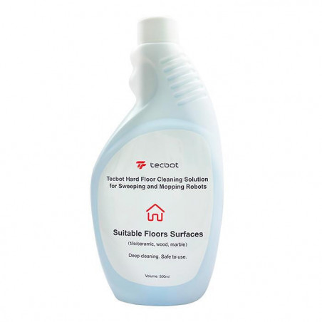 Tecbot Robot Vacuum Cleaner Cleaning Solution, 0.5 L, Dilution Ratio 1:80, All-Purpose, White