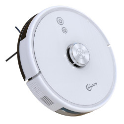 Robot aspirator cu lampa de sterilizare UVC MAGNUM UV+, Li-ion 5200 mAh, 50W, 3000 Pa, 3 trepte, Wi-Fi, Autonomie de pana la 280 min, Pana la 250 m², Alb
