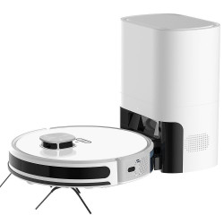 Aspirator roboti cu autogolire MAGNUM MAX, Li-ion 3200 mAh, 42W, SMART, 3000 Pa, 0.24 l, Wi-Fi, Control vocal, Curatare uscata si umeda, Programare, HEPA, Recunoastere camera, Alb