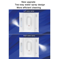 Spider SPRAY 2 Window Cleaning Robot, 75W, 50 ml, 3800Pa, 3 movement modes, Built-in battery, Spray function, White