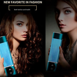 Sticla pentru apa portabila cu hidrogen Elixir, 1.2W, Baterie 1800 mAh, 260 ml, Afisaj OLED, Incarcare USB, Argintiu