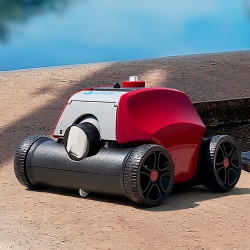 Robot curatare piscine fara fir Wybot Typhor 2 (Osprey 300 Pro), 50W, Li-Ion 6600 mAh, Pana la 120 m², Autonomie 120 min, Auto-parcare, Auto-revers, Alb