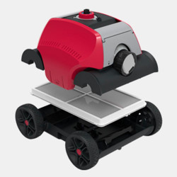 Robot curatare piscine fara fir Wybot Typhor 2 (Osprey 300 Pro), 50W, Li-Ion 6600 mAh, Pana la 120 m², Autonomie 120 min, Auto-parcare, Auto-revers, Alb