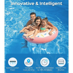 Wybot Osprey 700 (X100) Cordless Pool Cleaning Robot, Li-Ion 8800 mAh, For up to 80 m², Runtime up to 110 minutes, Auto-reverse, Self-parking, White/Black