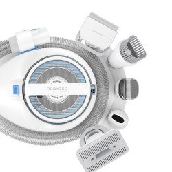 Χορτοκοπτικό για κατοικίδια NEAKASA P2 Pro, 400W, 10500 Pa, 2 l, 5 ακροφύσια, 3 επίπεδα αναρρόφησης, Λευκό