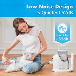 Χορτοκοπτικό για κατοικίδια NEAKASA P2 Pro, 400W, 10500 Pa, 2 l, 5 ακροφύσια, 3 επίπεδα αναρρόφησης, Λευκό