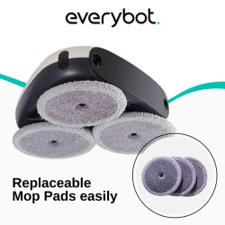 Everybot TS300 Ρομποτικός καθαριστής δαπέδων, 27W, 300 ml, Υγρό/Στεγνό, Αυτονομία έως 200 λεπτά, 6 λειτουργίες, Αισθητήρας κατά της πτώσης/αντίκρουσης, Λευκό