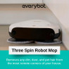 Robot curatare podele Everybot TS300, 27W, 300 ml, Umeda/uscata, Autonomie pana la 200 min, 6 moduri, Senzor anti-cadere/coliziune, Alb