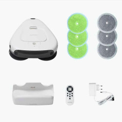 Everybot TS300 Ρομποτικός καθαριστής δαπέδων, 27W, 300 ml, Υγρό/Στεγνό, Αυτονομία έως 200 λεπτά, 6 λειτουργίες, Αισθητήρας κατά της πτώσης/αντίκρουσης, Λευκό