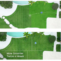 HOOKII Neomow S Robot Lawn Mower, For up to 1,000 m², 60 dB, Wi-Fi, 4G, Bluetooth, Run Time up to 120 Minutes, Blue