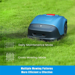 HOOKII Neomow S Robot Lawn Mower, For up to 1,000 m², 60 dB, Wi-Fi, 4G, Bluetooth, Run Time up to 120 Minutes, Blue
