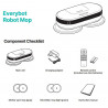Everybot EDGE 2 RS350 Floor Cleaning Robot, 27W, 210 ml, Wet/Dry, Run Time Up to 200 Minutes, 7 Modes, Anti-Fall/Anti-Collision Sensor, White
