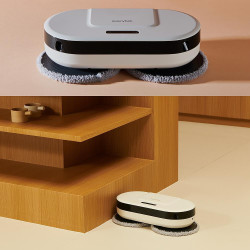 Everybot EDGE 2 RS350 Floor Cleaning Robot, 27W, 210 ml, Wet/Dry, Run Time Up to 200 Minutes, 7 Modes, Anti-Fall/Anti-Collision Sensor, White