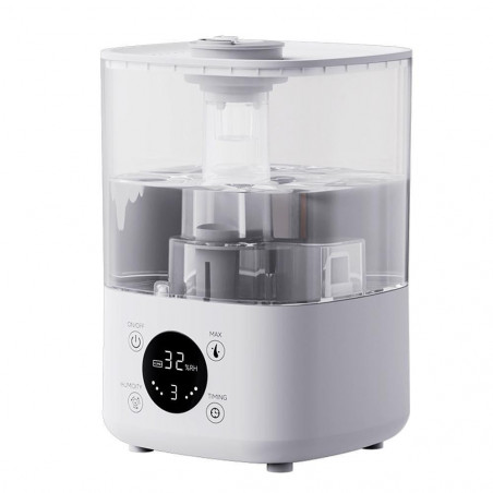 Овлажнител за въздух Xiaomi Lydsto F100S, 25W, 2.5 л, 3 степени, 200 мл/ч, Дисплей, Нощен режим, Таймер, Бял